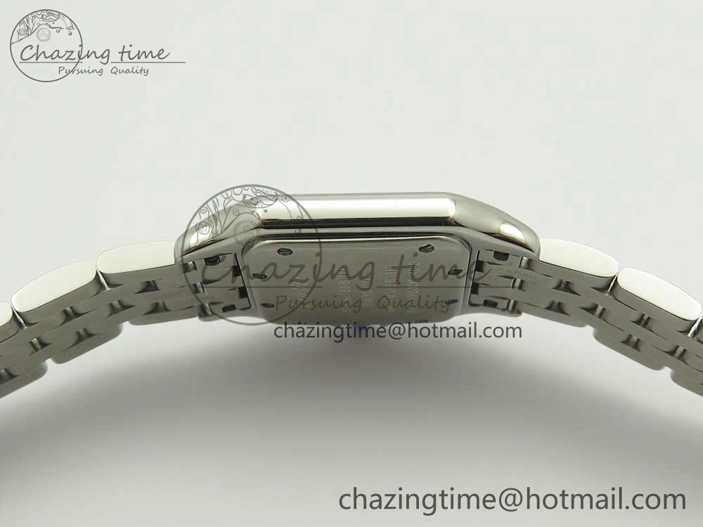 UrbanStyle Panthère Secrete Ladies 27mm SS 8848F 1:1 Best Edition White Dial on SS Bracelet Ronda Quartz 10658