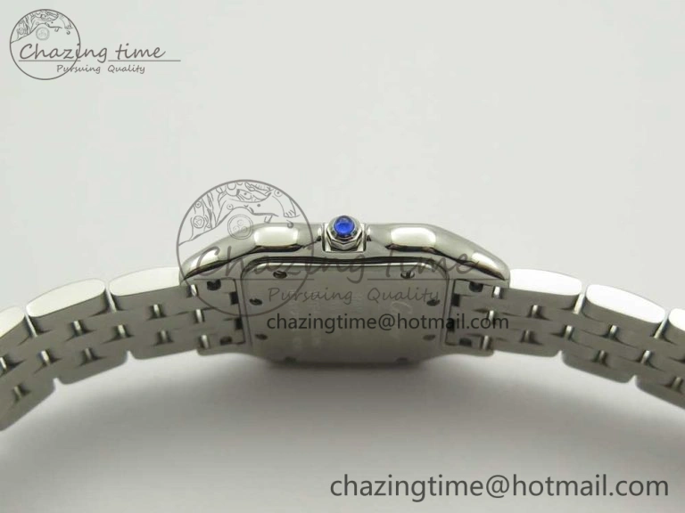 UrbanStyle Panthère Secrete Ladies 27mm SS 8848F 1:1 Best Edition White Dial on SS Bracelet Ronda Quartz 10658
