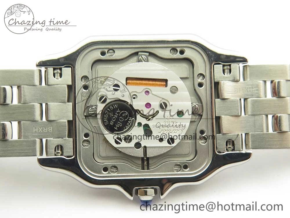 UrbanStyle Panthère Secrete Ladies 27mm SS 8848F 1:1 Best Edition White Dial on SS Bracelet Ronda Quartz 10658