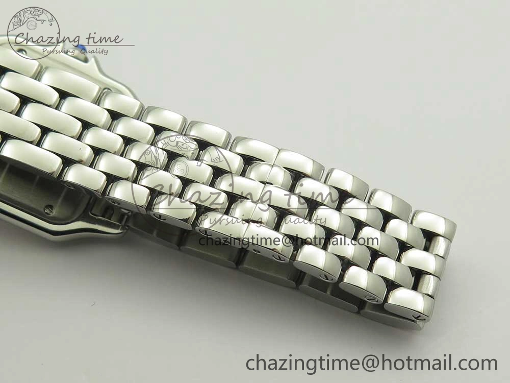 UrbanStyle Panthère Secrete Ladies 27mm SS 8848F 1:1 Best Edition White Dial on SS Bracelet Ronda Quartz 10658