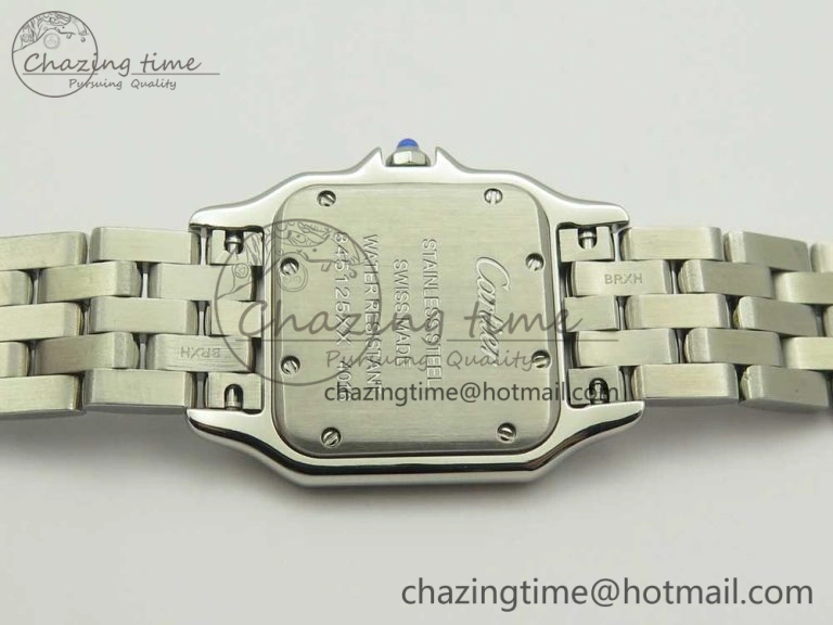 UrbanStyle Panthère Secrete Ladies 27mm SS 8848F 1:1 Best Edition White Dial on SS Bracelet Ronda Quartz 10658