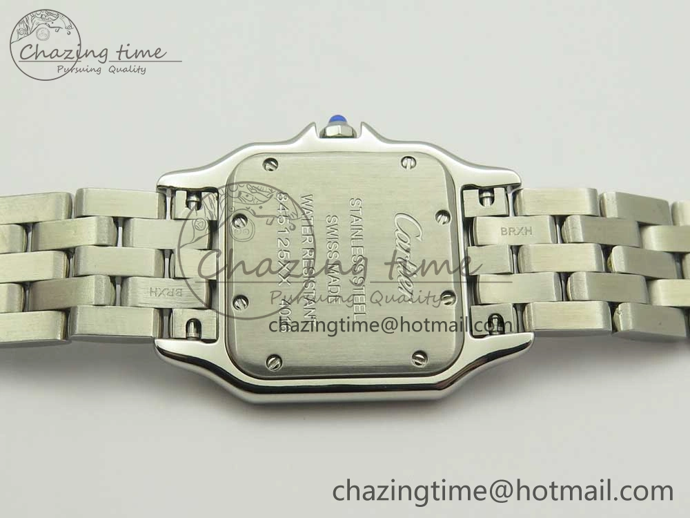 UrbanStyle Panthère Secrete Ladies 27mm SS 8848F 1:1 Best Edition White Dial on SS Bracelet Ronda Quartz 10658
