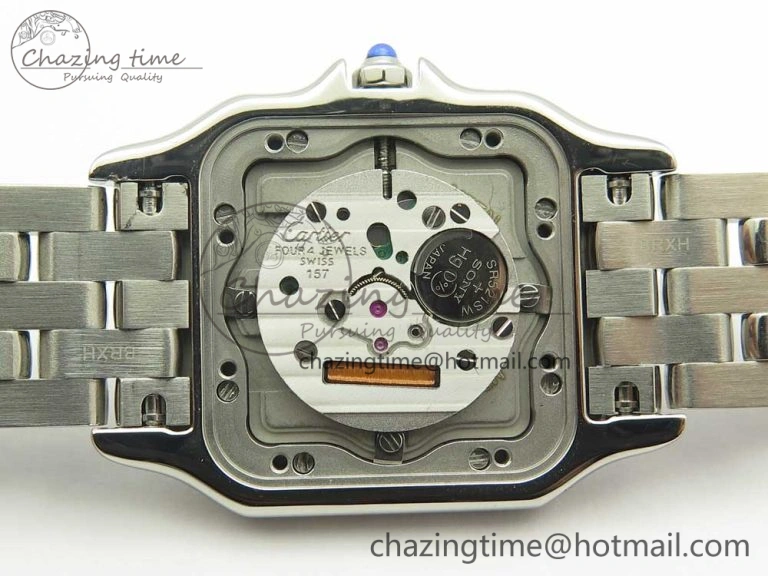 UrbanStyle Panthère Secrete Ladies 27mm SS 8848F 1:1 Best Edition White Dial on SS Bracelet Ronda Quartz 10658