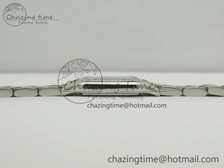 Panthère Secrete Ladies 27mm SS Diamonds Bezel K11 1:1 Best Edition White Dial on SS Bracelet Ronda Quartz Reliable 10653