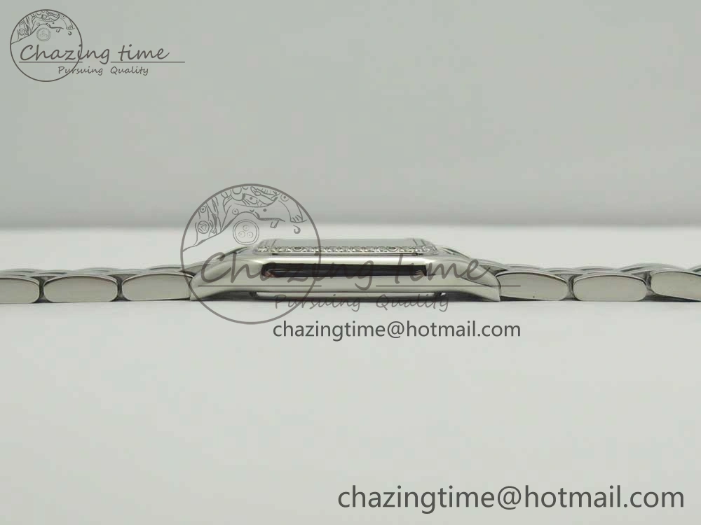 Panthère Secrete Ladies 27mm SS Diamonds Bezel K11 1:1 Best Edition White Dial on SS Bracelet Ronda Quartz Reliable 10653