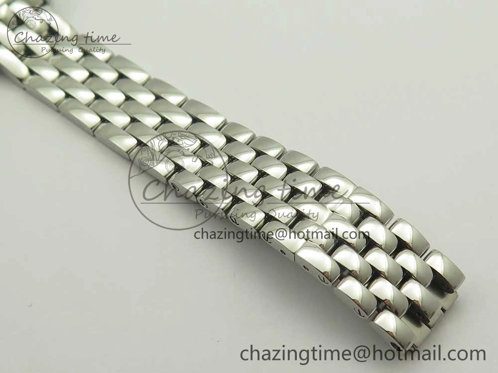 Panthère Secrete Ladies 27mm SS Diamonds Bezel K11 1:1 Best Edition White Dial on SS Bracelet Ronda Quartz Reliable 10653
