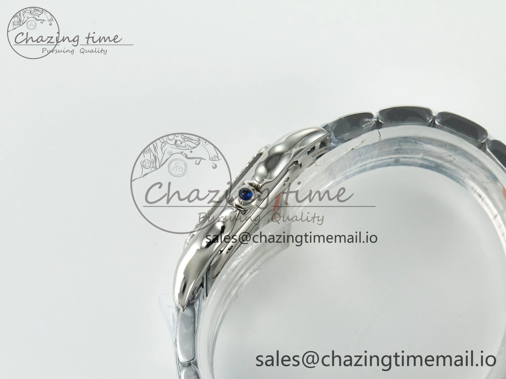 QuickDry Panthère Secrete Ladies 27mm SS J12F 1:1 Best Edition White Dial on SS Bracelet Ronda Quartz 5855