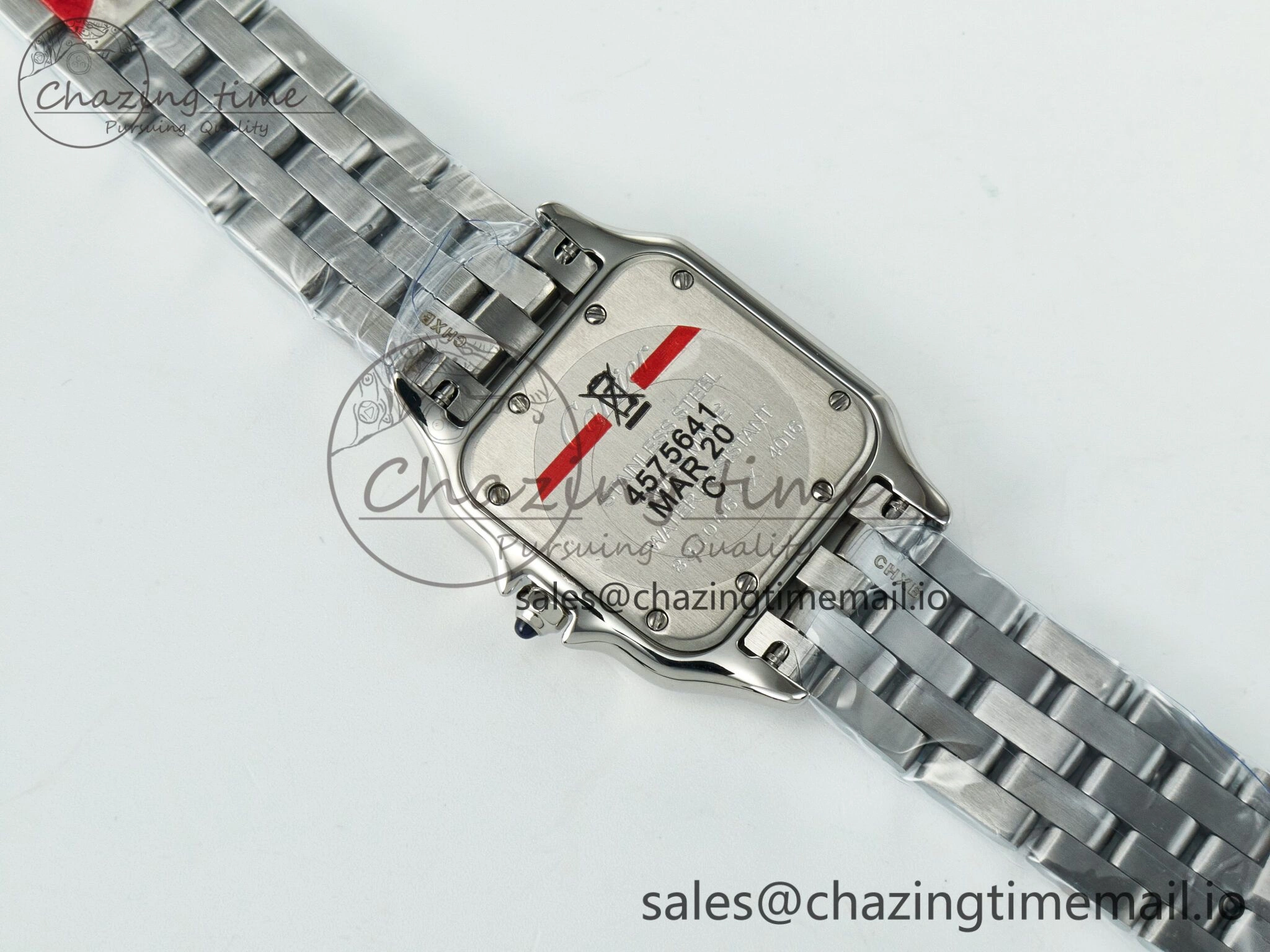 QuickDry Panthère Secrete Ladies 27mm SS J12F 1:1 Best Edition White Dial on SS Bracelet Ronda Quartz 5855