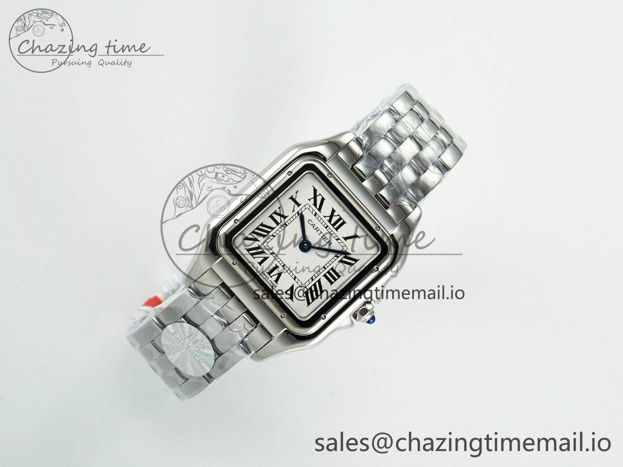 QuickDry Panthère Secrete Ladies 27mm SS J12F 1:1 Best Edition White Dial on SS Bracelet Ronda Quartz 5855