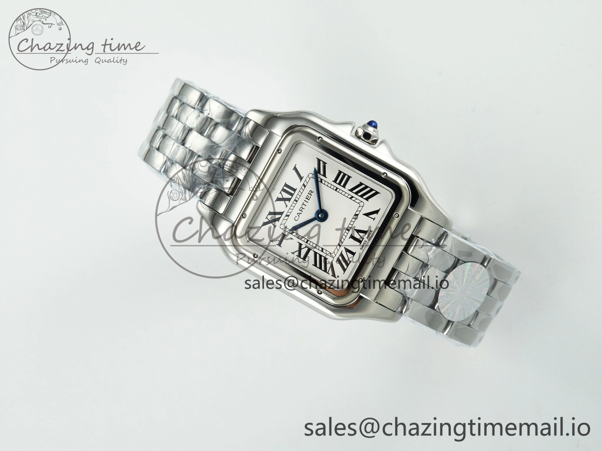 QuickDry Panthère Secrete Ladies 27mm SS J12F 1:1 Best Edition White Dial on SS Bracelet Ronda Quartz 5855