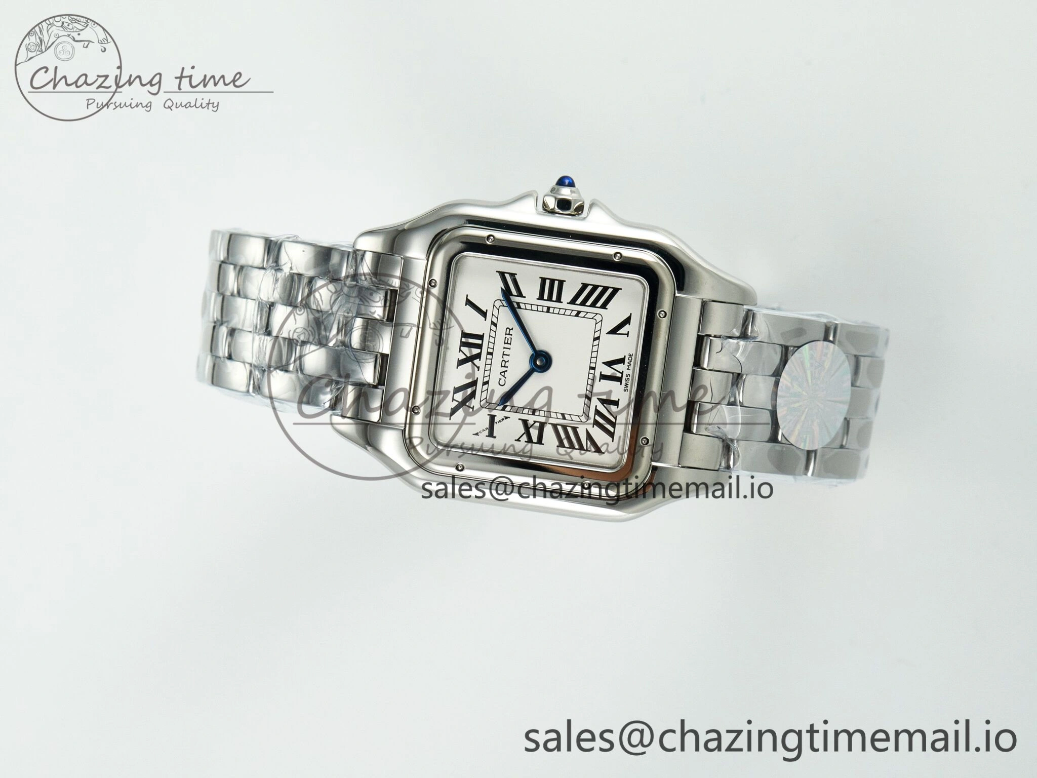 QuickDry Panthère Secrete Ladies 27mm SS J12F 1:1 Best Edition White Dial on SS Bracelet Ronda Quartz 5855