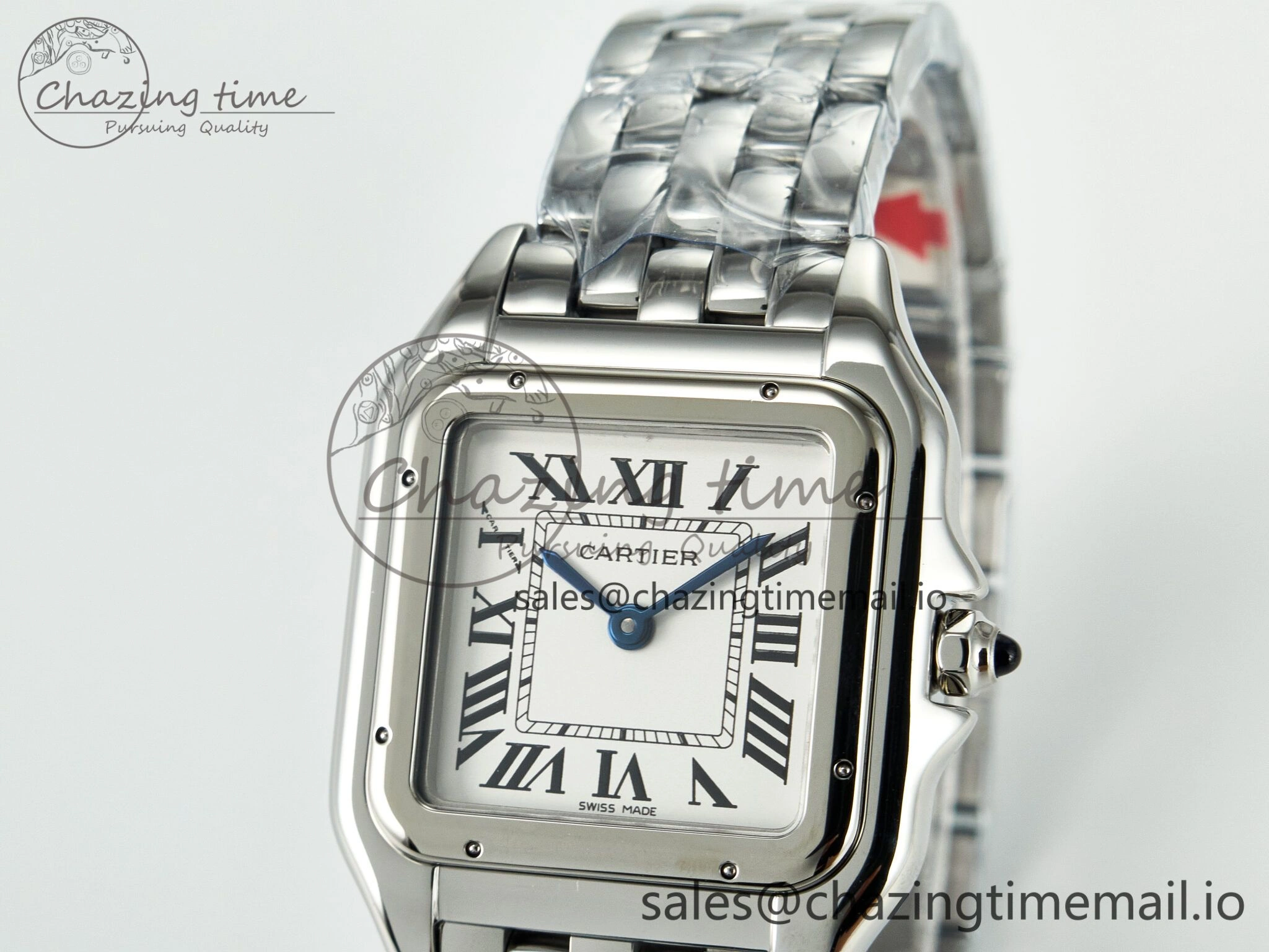 QuickDry Panthère Secrete Ladies 27mm SS J12F 1:1 Best Edition White Dial on SS Bracelet Ronda Quartz 5855