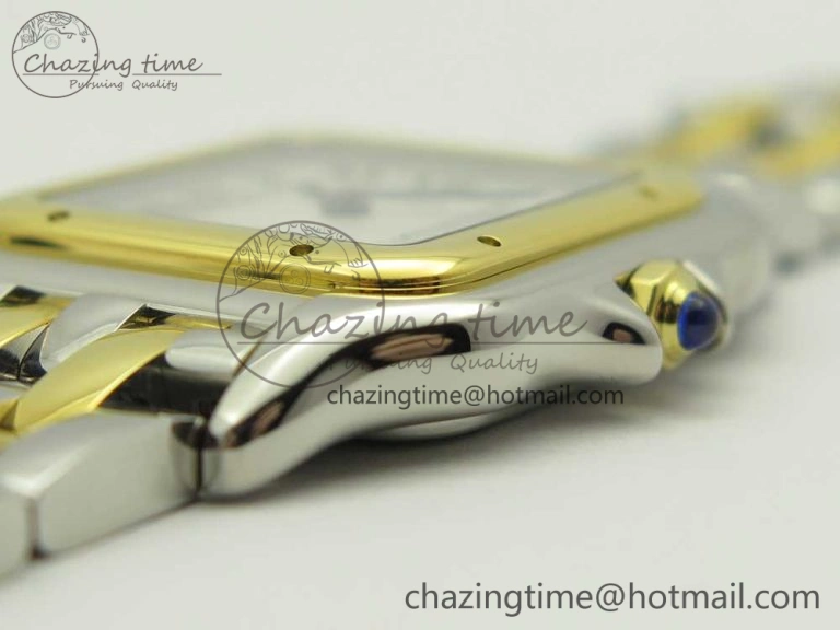 Panthère Secrete Ladies 27mm SS YG 8848F 1:1 Best Edition White Dial on SS YG Bracelet Ronda Quartz Versatile 6141