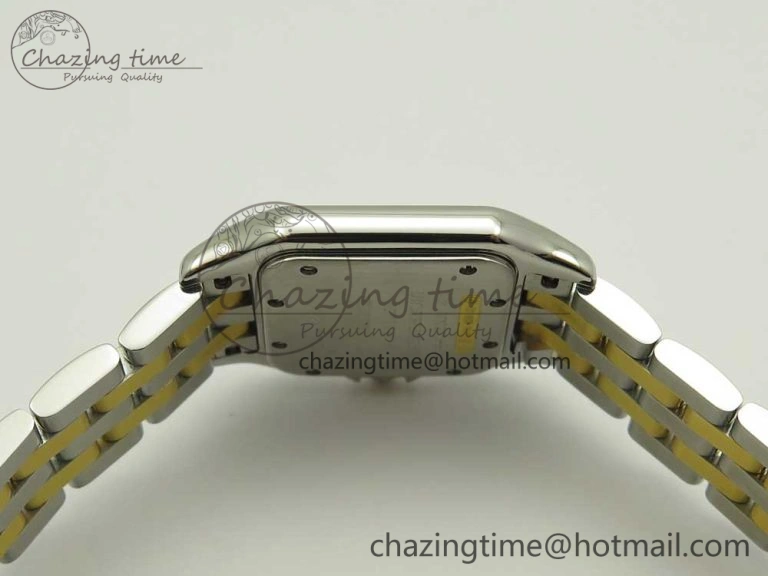 Panthère Secrete Ladies 27mm SS YG 8848F 1:1 Best Edition White Dial on SS YG Bracelet Ronda Quartz Versatile 6141