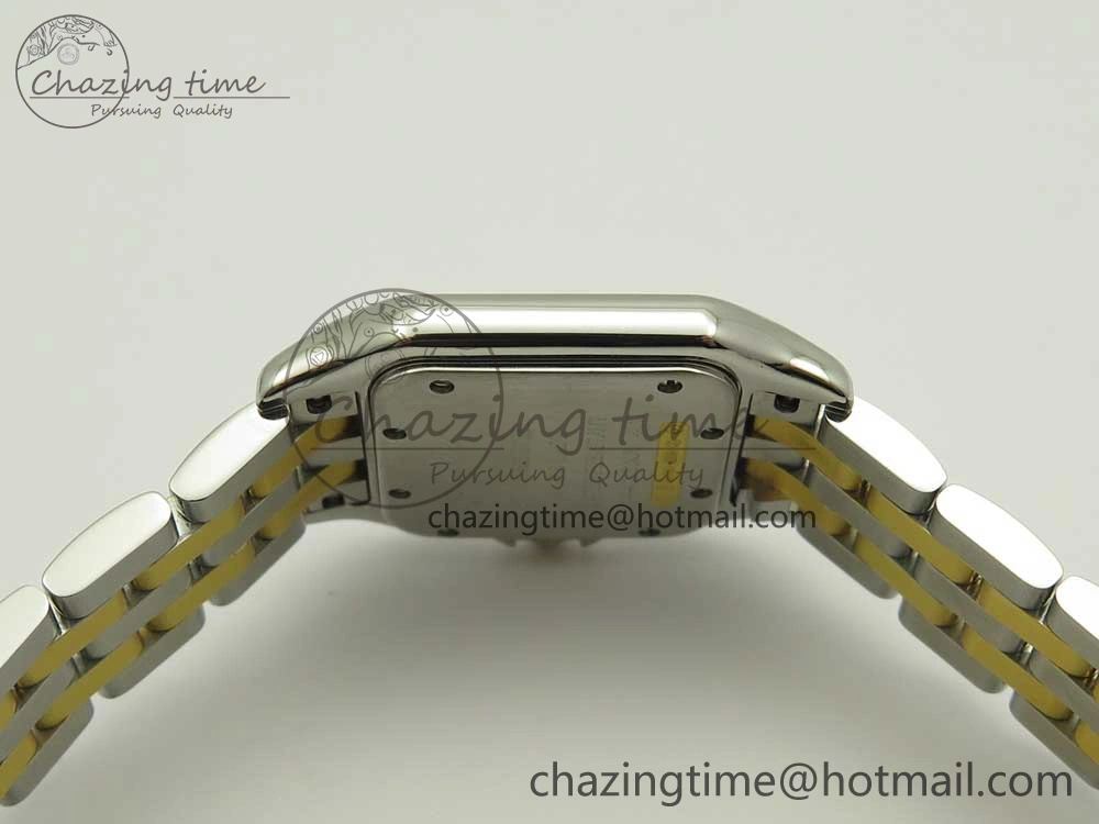 Panthère Secrete Ladies 27mm SS YG 8848F 1:1 Best Edition White Dial on SS YG Bracelet Ronda Quartz Versatile 6141