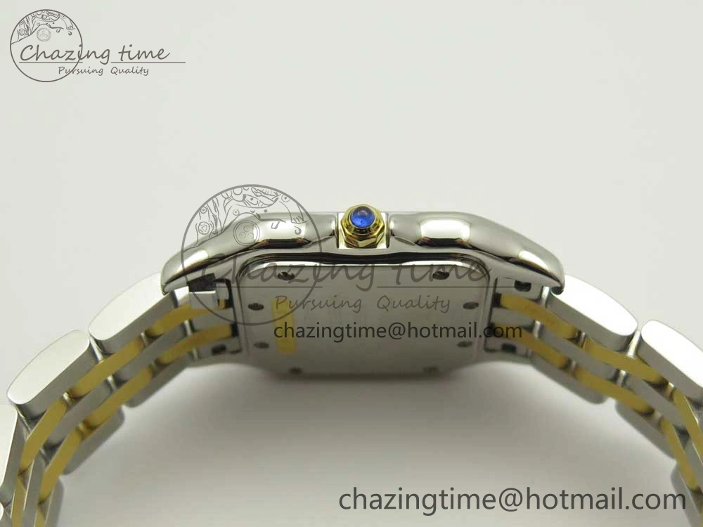 Panthère Secrete Ladies 27mm SS YG 8848F 1:1 Best Edition White Dial on SS YG Bracelet Ronda Quartz Versatile 6141