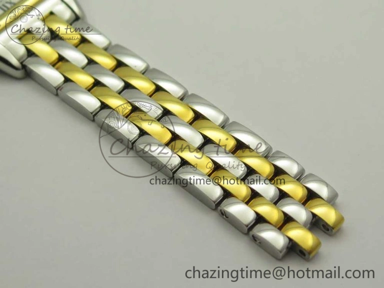 Panthère Secrete Ladies 27mm SS YG 8848F 1:1 Best Edition White Dial on SS YG Bracelet Ronda Quartz Versatile 6141