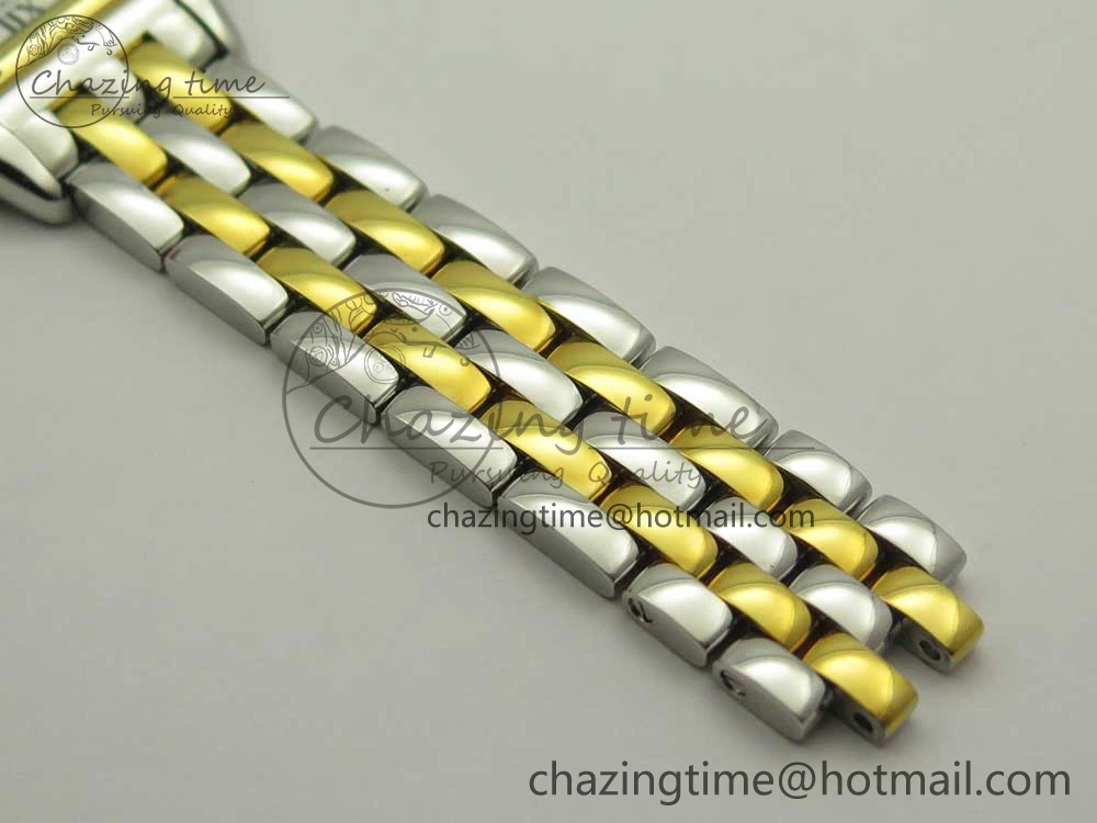 Panthère Secrete Ladies 27mm SS YG 8848F 1:1 Best Edition White Dial on SS YG Bracelet Ronda Quartz Versatile 6141