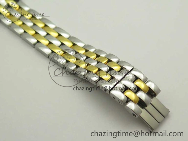 Panthère Secrete Ladies 27mm SS YG 8848F 1:1 Best Edition White Dial on SS YG Bracelet Ronda Quartz Versatile 6141