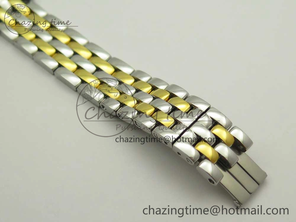 Panthère Secrete Ladies 27mm SS YG 8848F 1:1 Best Edition White Dial on SS YG Bracelet Ronda Quartz Versatile 6141