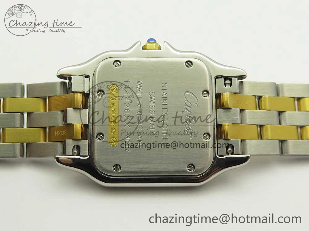 Panthère Secrete Ladies 27mm SS YG 8848F 1:1 Best Edition White Dial on SS YG Bracelet Ronda Quartz Versatile 6141