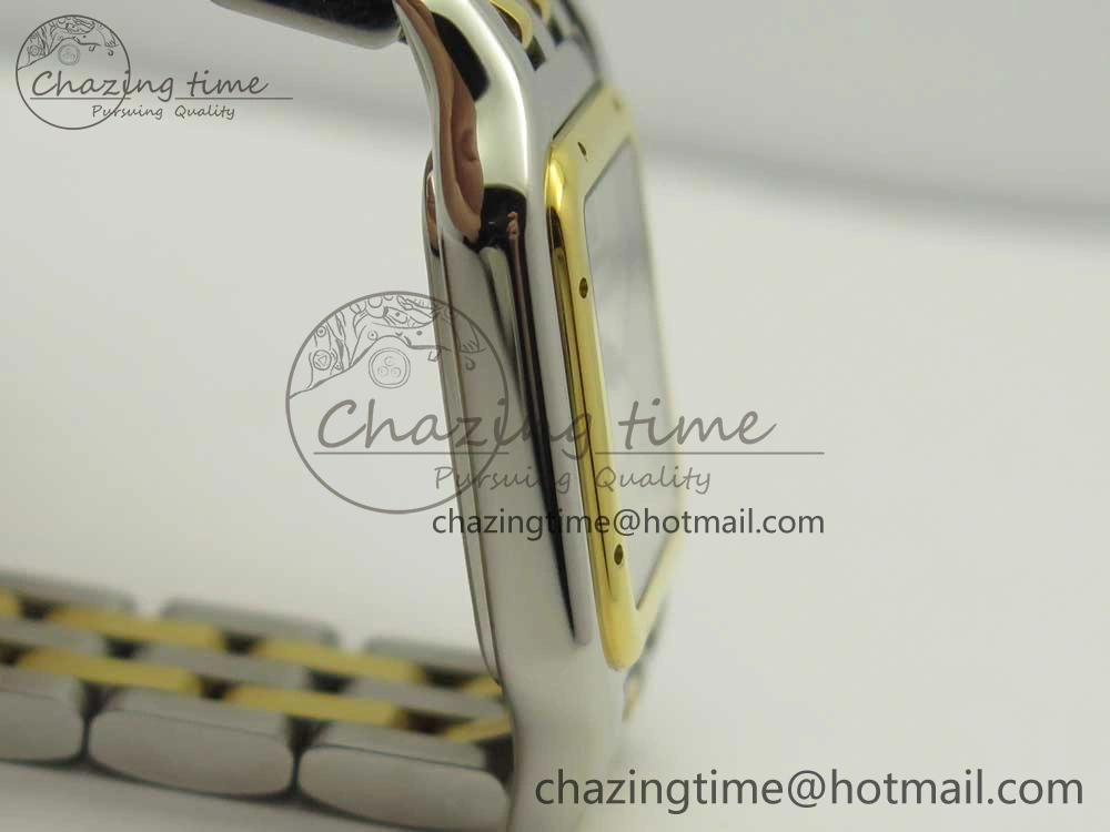 Panthère Secrete Ladies 27mm SS YG 8848F 1:1 Best Edition White Dial on SS YG Bracelet Ronda Quartz Versatile 6141