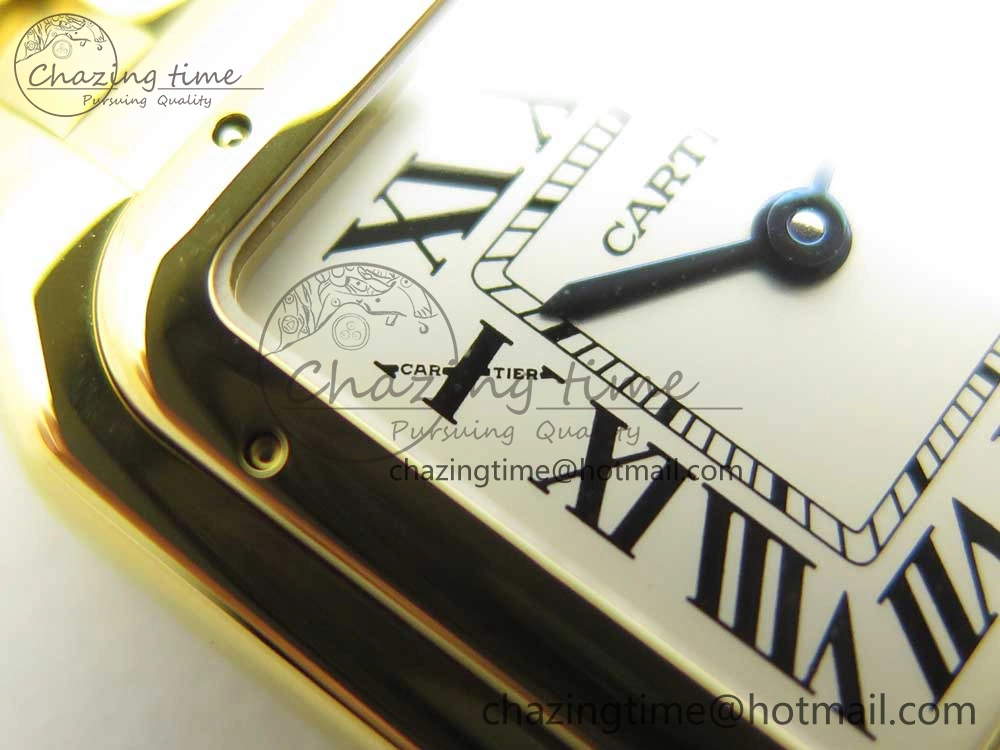Panthère Secrete Ladies 27mm YG 8848F 1:1 Best Edition White Dial on YG Bracelet Ronda Quartz Original 6133