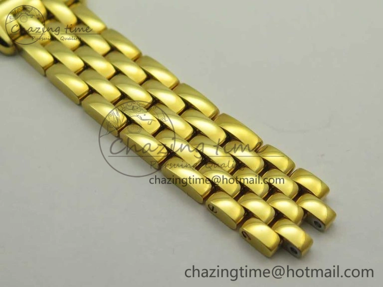 Panthère Secrete Ladies 27mm YG 8848F 1:1 Best Edition White Dial on YG Bracelet Ronda Quartz Original 6133