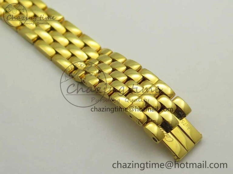 Panthère Secrete Ladies 27mm YG 8848F 1:1 Best Edition White Dial on YG Bracelet Ronda Quartz Original 6133