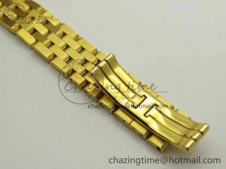 Panthère Secrete Ladies 27mm YG 8848F 1:1 Best Edition White Dial on YG Bracelet Ronda Quartz Original 6133