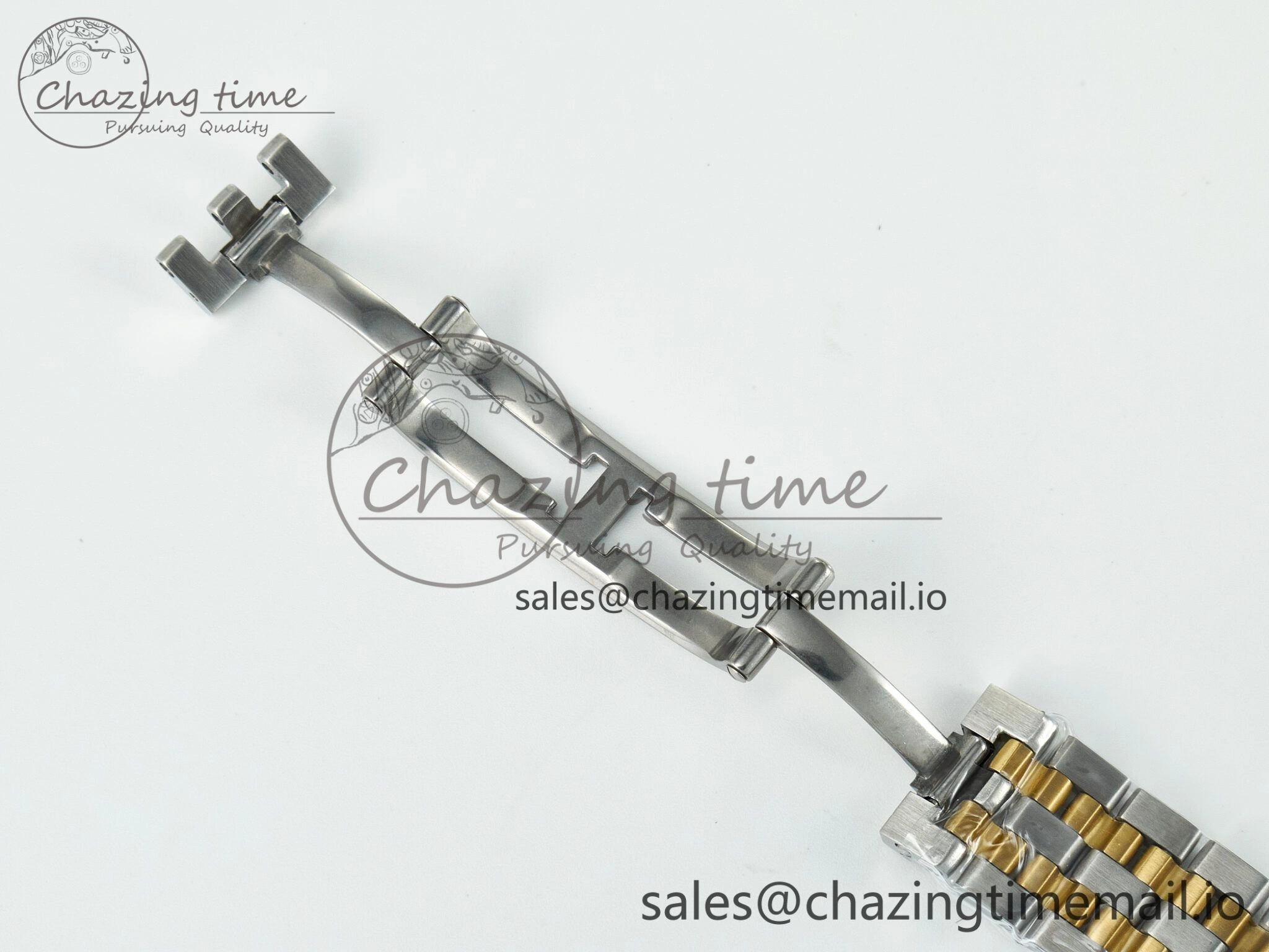 Panthère Secrete Ladies 27mm YG J12F 1:1 Best Edition White Dial Diamonds Bezel on YG Bracelet Ronda Quartz Stretchable 5846