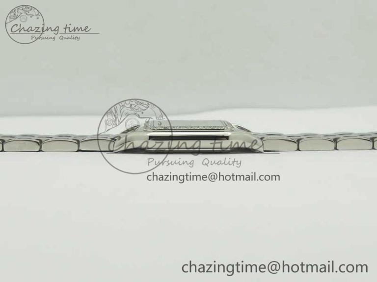 Panthère Secrete Ladies SS GF 1:1 Best Edition White Dial Diamonds Bezel on SS Bracelet Ronda Quartz Tailored 6207