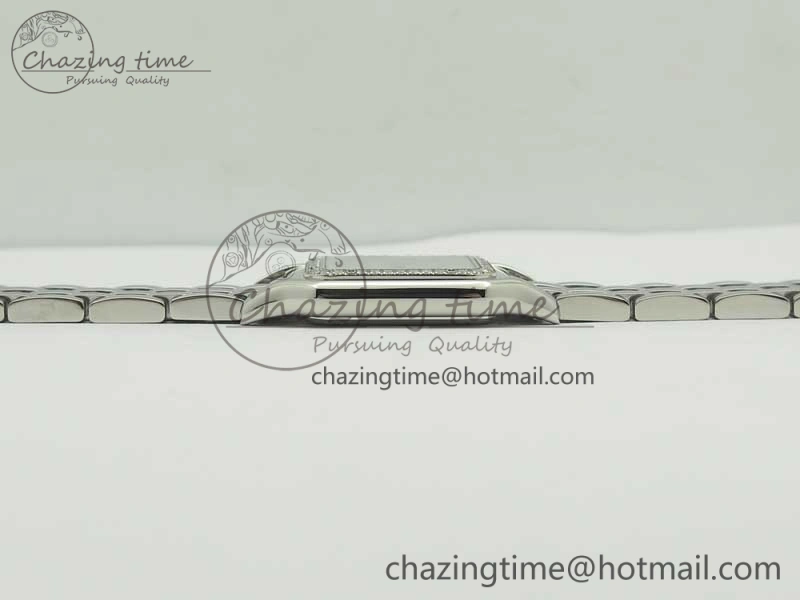 Panthère Secrete Ladies SS GF 1:1 Best Edition White Dial Diamonds Bezel on SS Bracelet Ronda Quartz Tailored 6207
