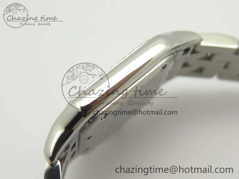 Panthère Secrete Ladies SS GF 1:1 Best Edition White Dial Diamonds Bezel on SS Bracelet Ronda Quartz Tailored 6207