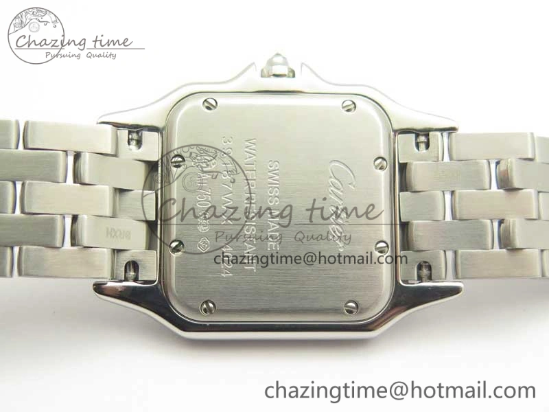 Panthère Secrete Ladies SS GF 1:1 Best Edition White Dial Diamonds Bezel on SS Bracelet Ronda Quartz Tailored 6207