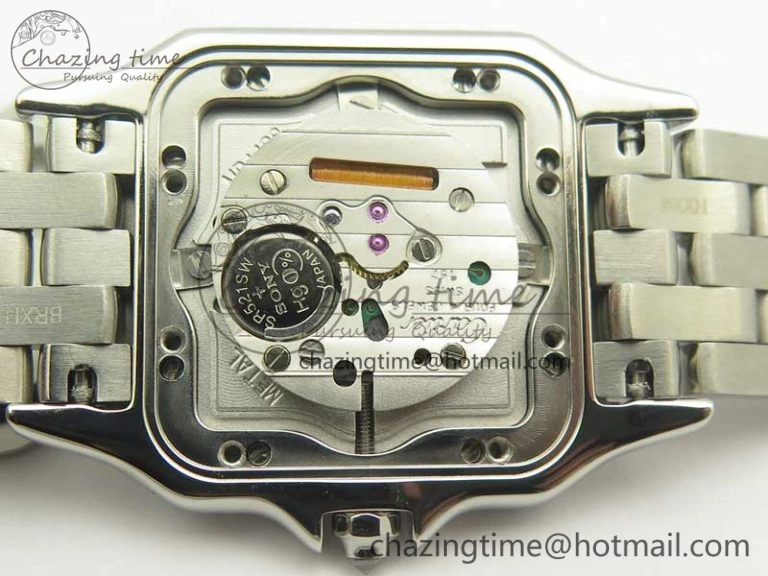 Panthère Secrete Ladies SS GF 1:1 Best Edition White Dial Diamonds Bezel on SS Bracelet Ronda Quartz Tailored 6207