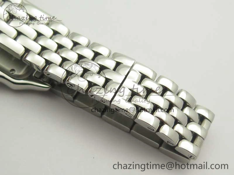 Panthère Secrete Ladies SS GF 1:1 Best Edition White Dial Diamonds Bezel on SS Bracelet Ronda Quartz Tailored 6207