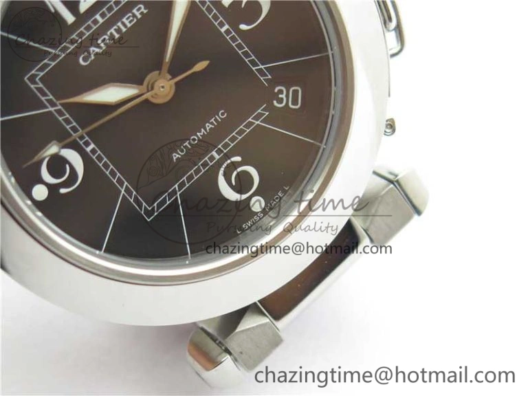 Pasha W31074M7 35mm SS V9F Best Edition Black Dial on SS Bracelet A2892 to Cal. TravelReady 10445