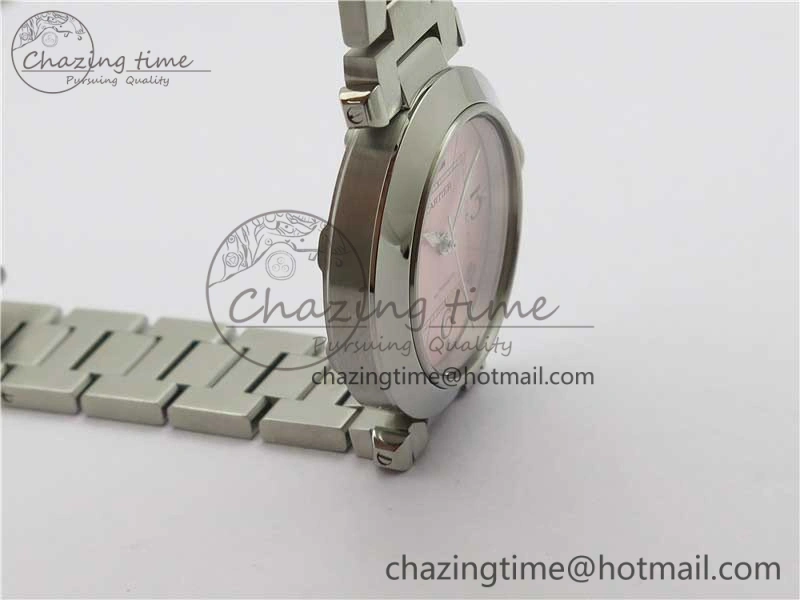 FreshLook Pasha W31074M7 35mm SS V9F Best Edition Pink Dial on SS Bracelet A2892 to Cal. 10446