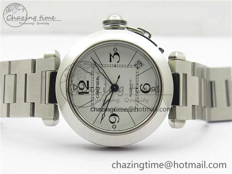 Pasha W31074M7 35mm SS V9F Best Edition White Dial on SS Bracelet A2892 to Cal. Fashionable 10448