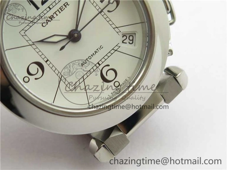 Pasha W31074M7 35mm SS V9F Best Edition White Dial on SS Bracelet A2892 to Cal. Fashionable 10448