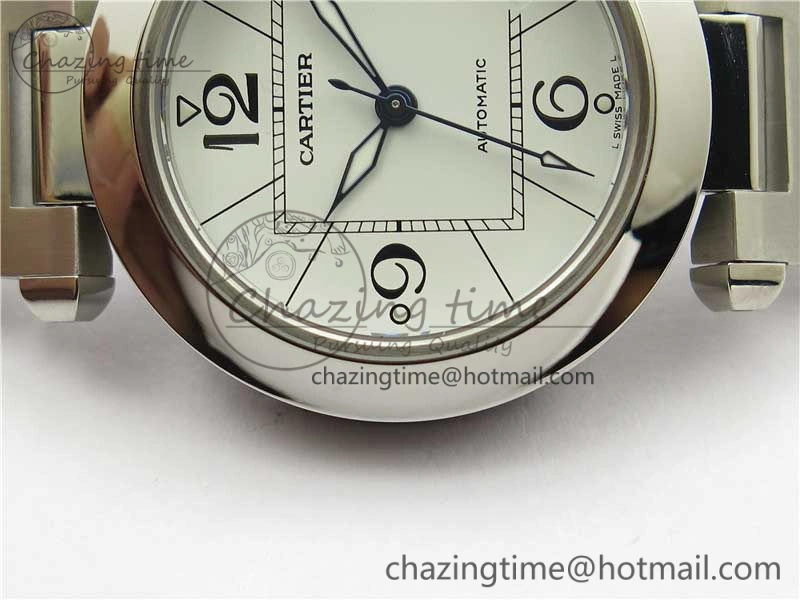 Pasha W31074M7 35mm SS V9F Best Edition White Dial on SS Bracelet A2892 to Cal. Fashionable 10448
