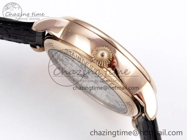 Patek Philippe Tourbillon RG RMSF Edition Black Dial on Black Leather Strap Lightweight 8739