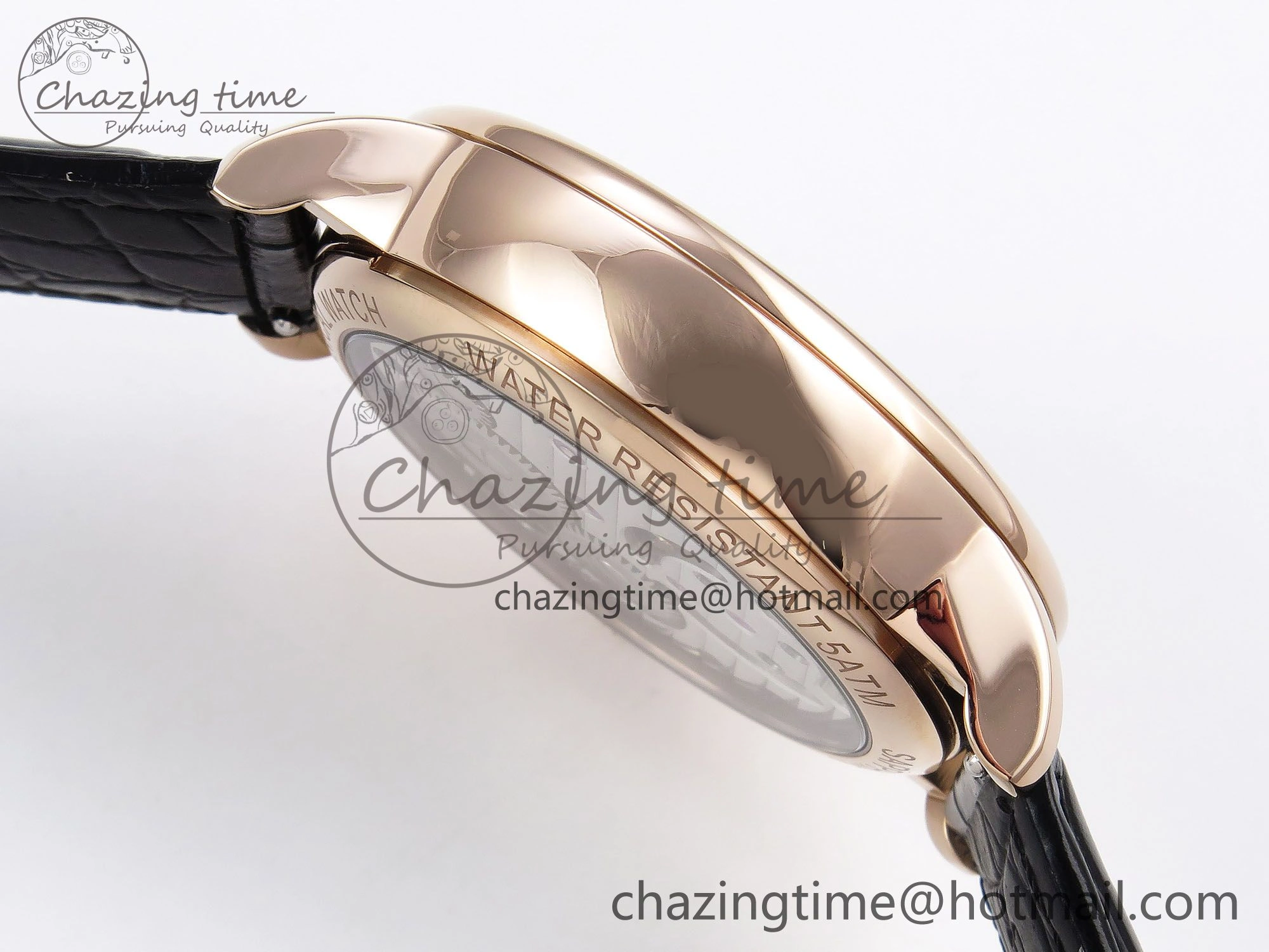 Patek Philippe Tourbillon RG RMSF Edition Black Dial on Black Leather Strap Lightweight 8739