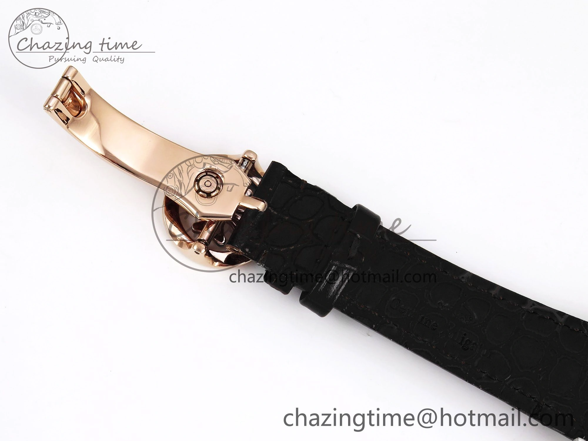 Premium Patek Philippe Tourbillon RG RMSF Edition Dark Green Dial on Black Leather Strap 8735