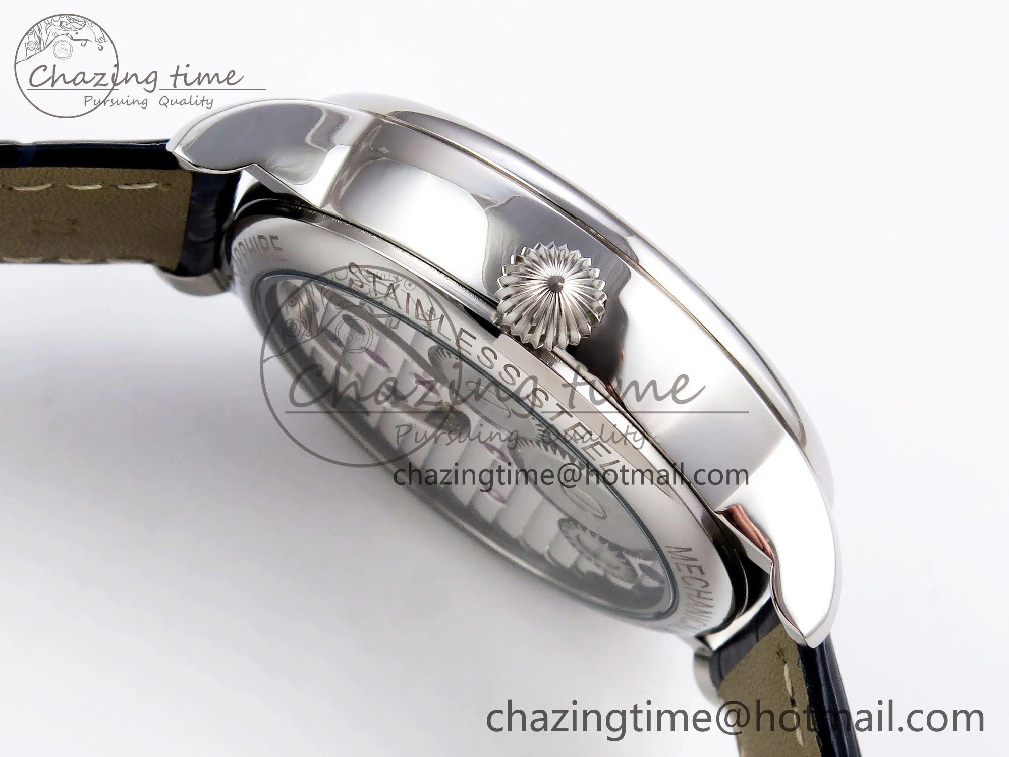 Patek Philippe Tourbillon SS RMSF Edition Dark Blue Dial on Black Leather Strap Thermal 8731