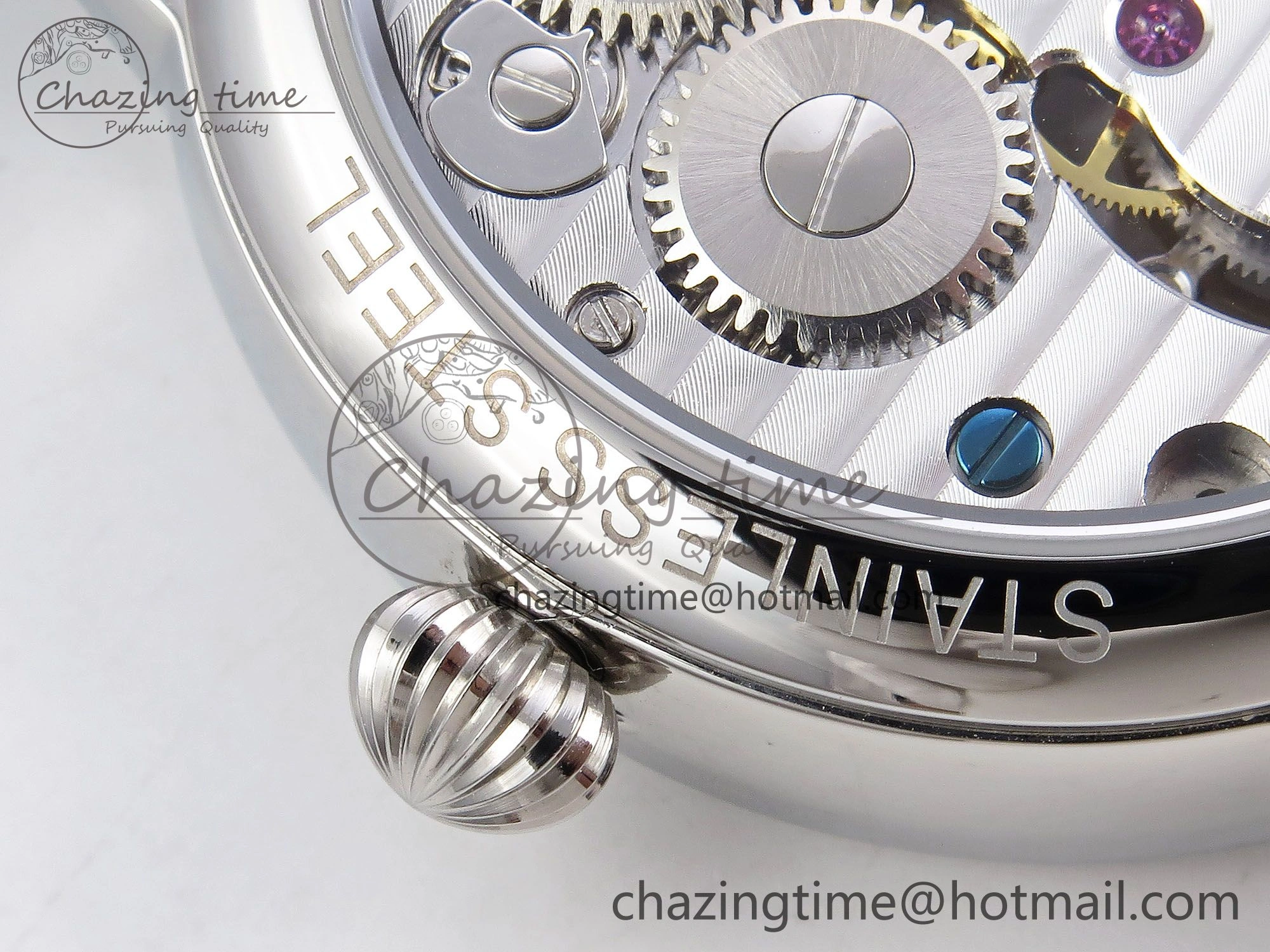 GoAnywhere Patek Philippe Tourbillon SS RMSF Edition White Dial on Black Leather Strap 8734