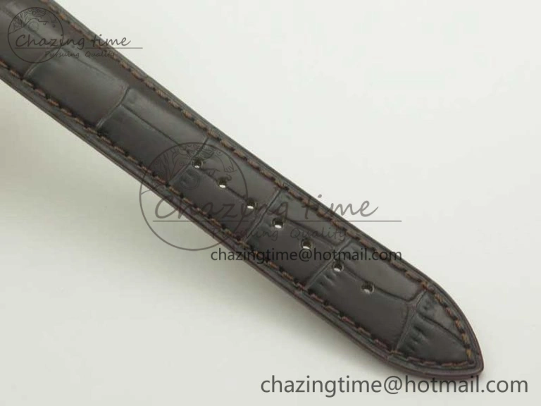 Tailored Patrimony 81180 RG MKF 1:1 Best Edition Black Dial on Brown Leather MIYOTA 9949