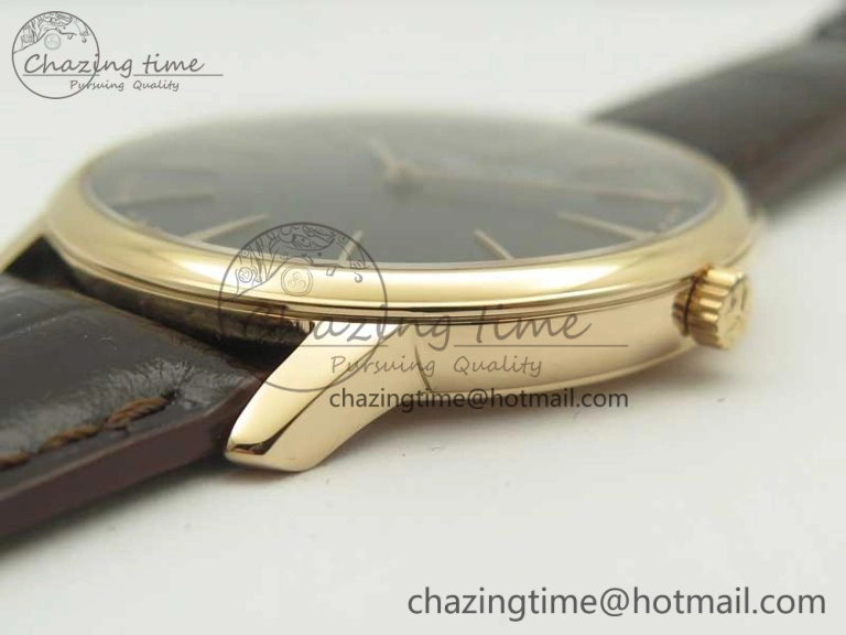 Tailored Patrimony 81180 RG MKF 1:1 Best Edition Black Dial on Brown Leather MIYOTA 9949
