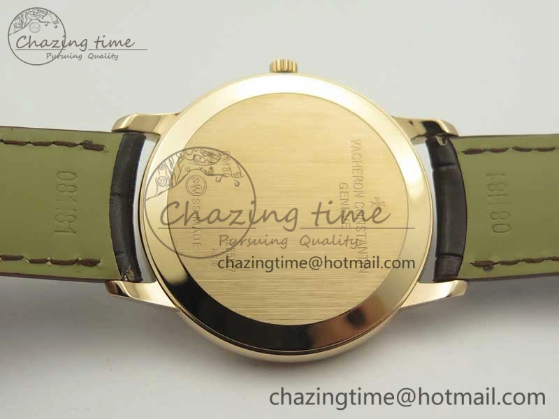 Patrimony 81180 RG MKF 1:1 Best Edition White Dial on Brown Leather MIYOTA Functional 9950